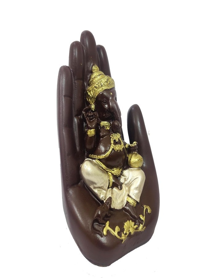 Craftam Polyresin Handcrafted Palm Ganesha Polyresin Showpiece Idol for Home Décor - Image 4